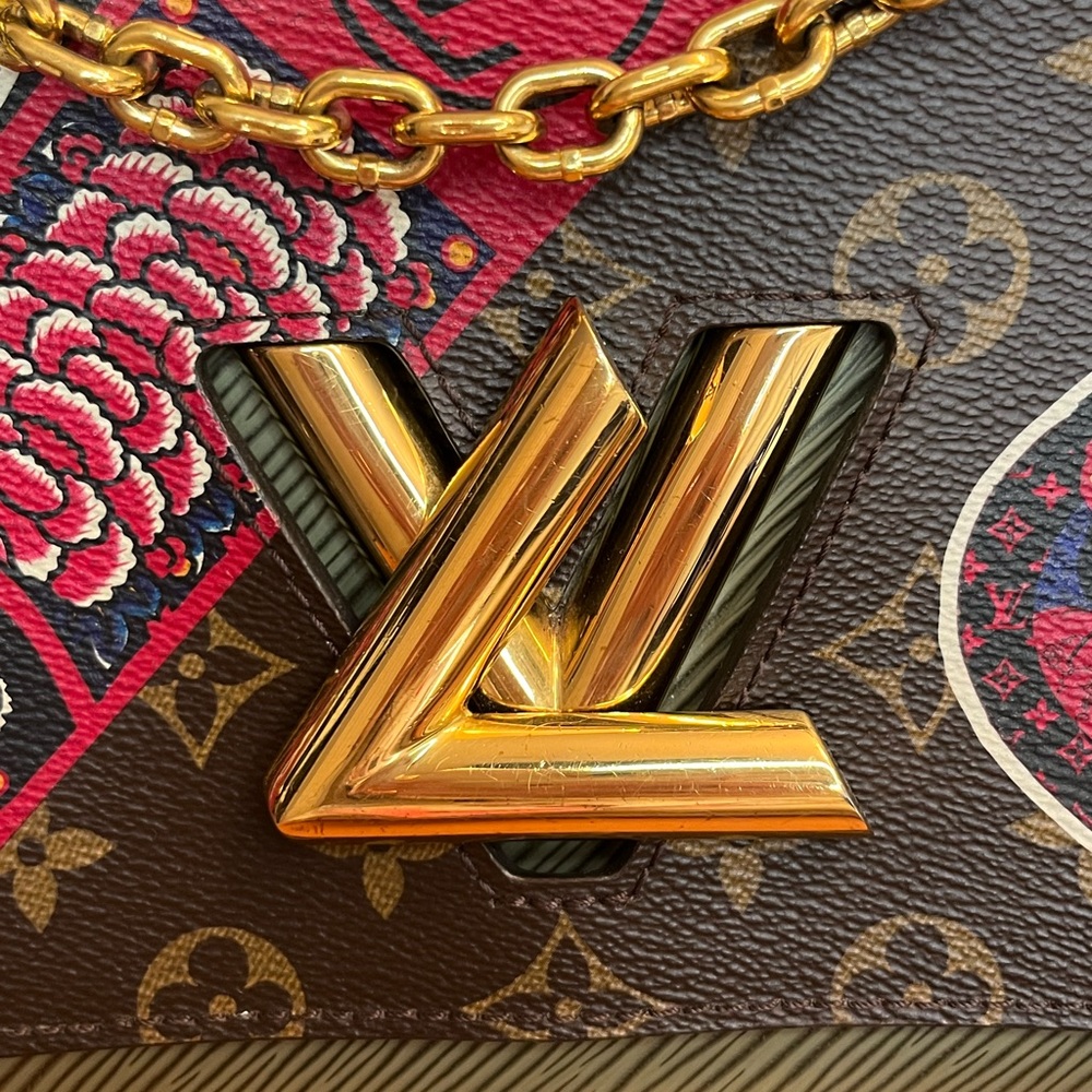 🎀 LOUIS VUITTON Epi Monogram Kabuki Twist Shoulder Bag MM Green - Picture 6 of 17